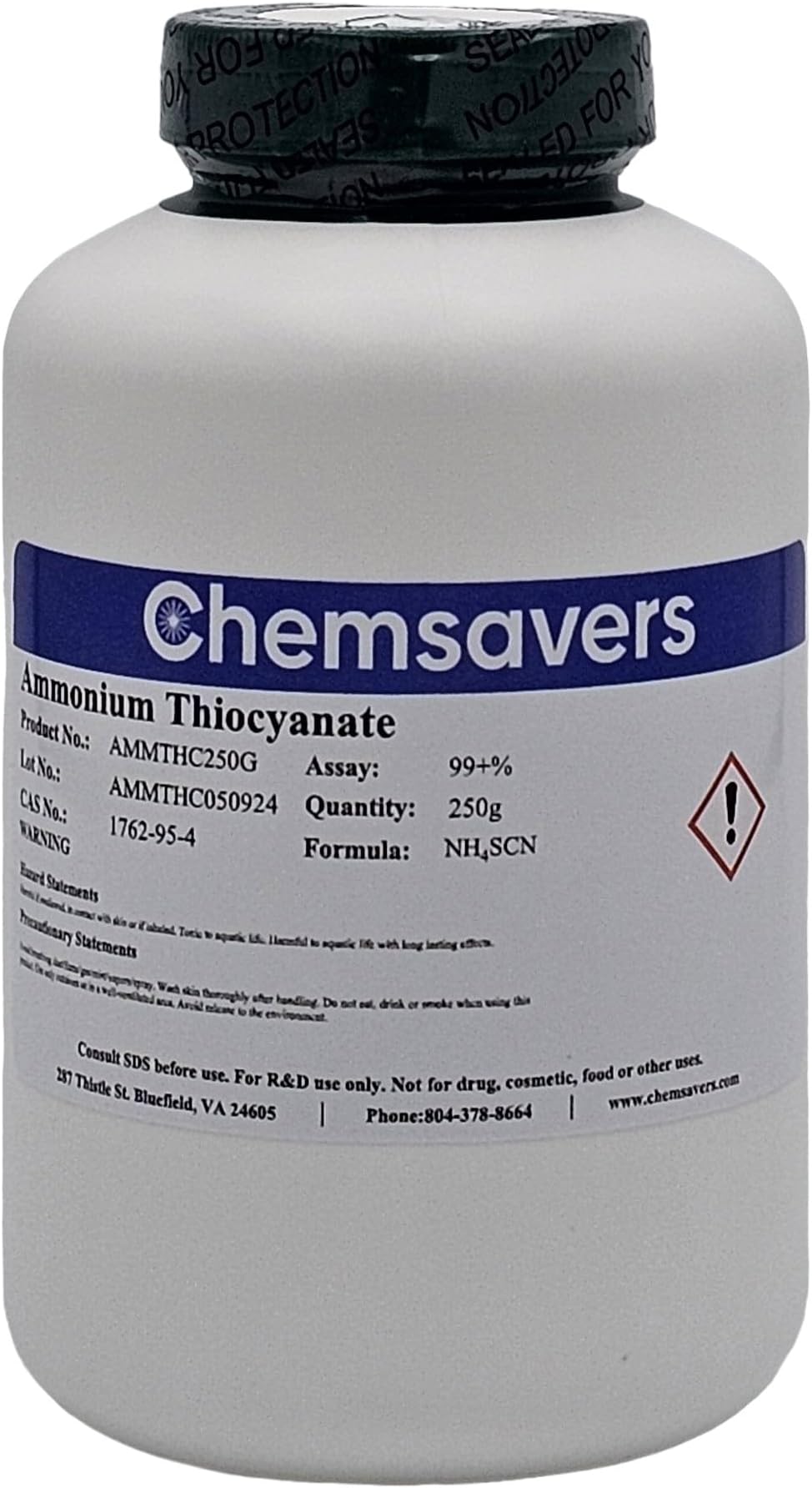 Ammonium Thiocyanate, 99+%, 250g