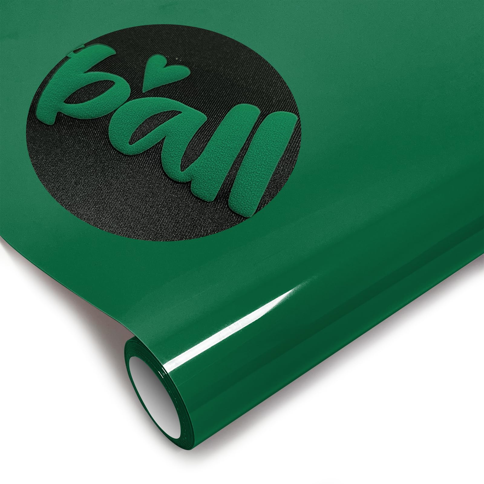 Puff Heat Transfer Vinyl (Green), 12in X 5ft Iron on for T-Shirt