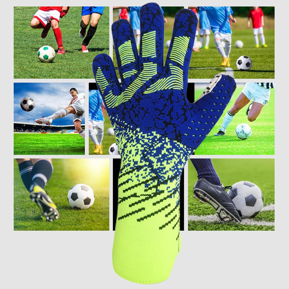 Guanti da Portiere per Bambini, Guanti da Portiere da Calcio per Ragazzi, Ragazze e Junior, Guanti da Portiere per Allenamento e Partita, Antiscivolo, Protezione per il Polso, Resistenti all'Usura