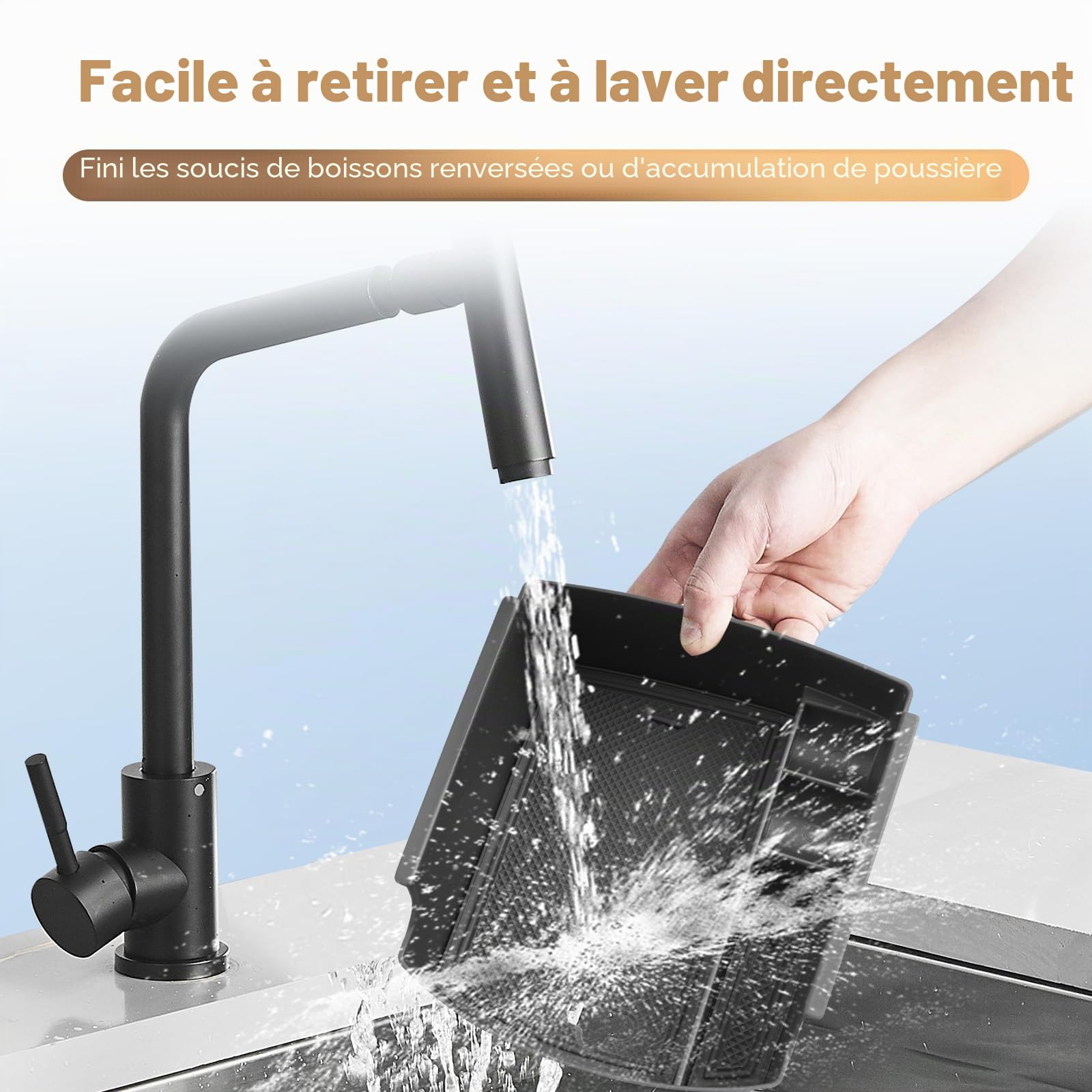 YEE PIN Compatible avec Hyunda*i i30 I30N 2017-2023 2024 Boîte de Rangement pour Console Centrale Organiseur pour i30 Fastback 2022 Accessoires I30 Intérieur Commande Centrale
