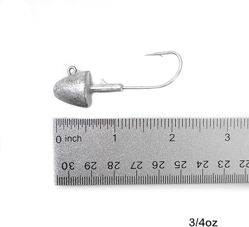 Miniatura 2 de 30pcs Fish WOW!® 3/4oz Shad Jighead Jig Heads sin pintar - Liso