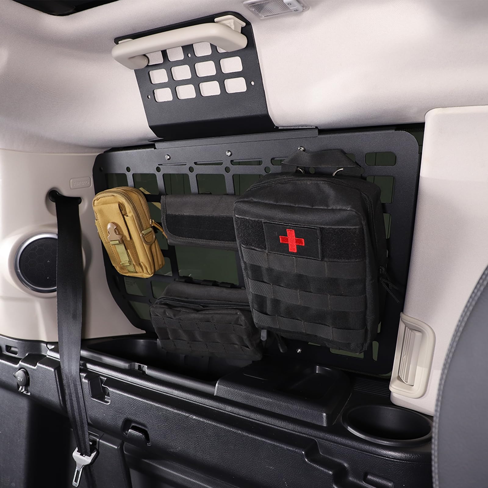 Set di montaggio per vano bagagli laterale in alluminio per Land Rover Discovery 3 & 4 (2004-2016), 3 pezzi (destra e sinistra), accessori per l'organizzazione del bagagliaio (sinistra)