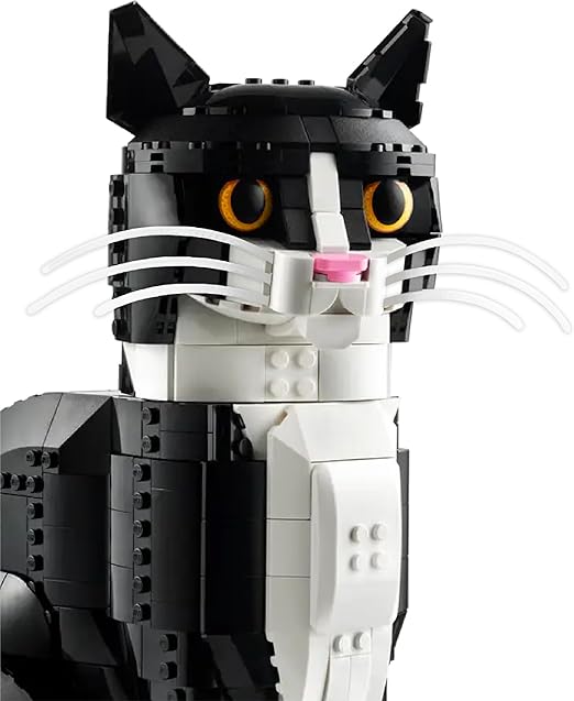 Loki's Whiskers for Lego® Ideas 21349 Tuxedo Cat – Snap-in Whisker Accessory (6-Pack, 3 Sets) – Compatible with Set 21349 – Whiskers Only – Cat Not Included