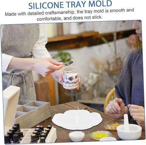 Miniatura 4 de EXCEART Silicone Molds Casting Tray Mold Tray Mould DIY Tray Mold Tray Molds for Epoxy Silicone DIY Crafts Mold Silicone Tray Molds Silicone Molding