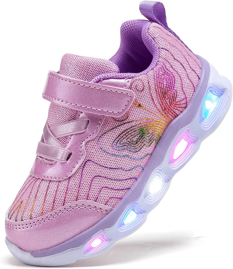 Toddler Girls Led Shoes Kids Light Up Sneakers