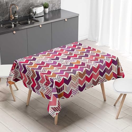 Vista 15 de Mantel de acuarela Redondo para Mesa De 4 Sillas Coral Verde Pálido Negro Mantel rústico Decoración de mesa 30 x 30 pulgadas Abstract_07