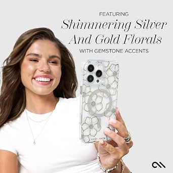Case-Mate iPhone 16 Pro Case - Floral Gems