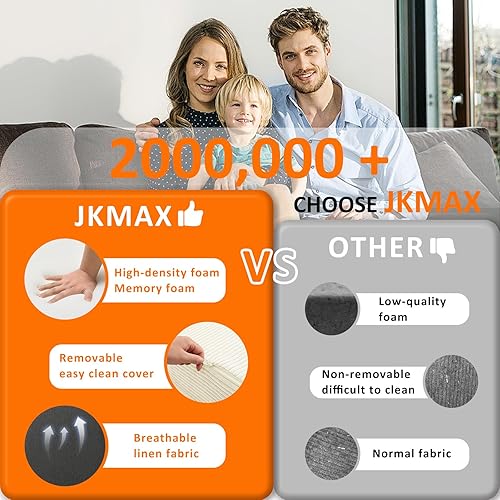 Miniatura 5 de Sofá cama plegable de tamaño individual Silla convertible 4 en 1 con almohada Sofá futón de espuma viscoelástica de alta densidad Cama plegable
