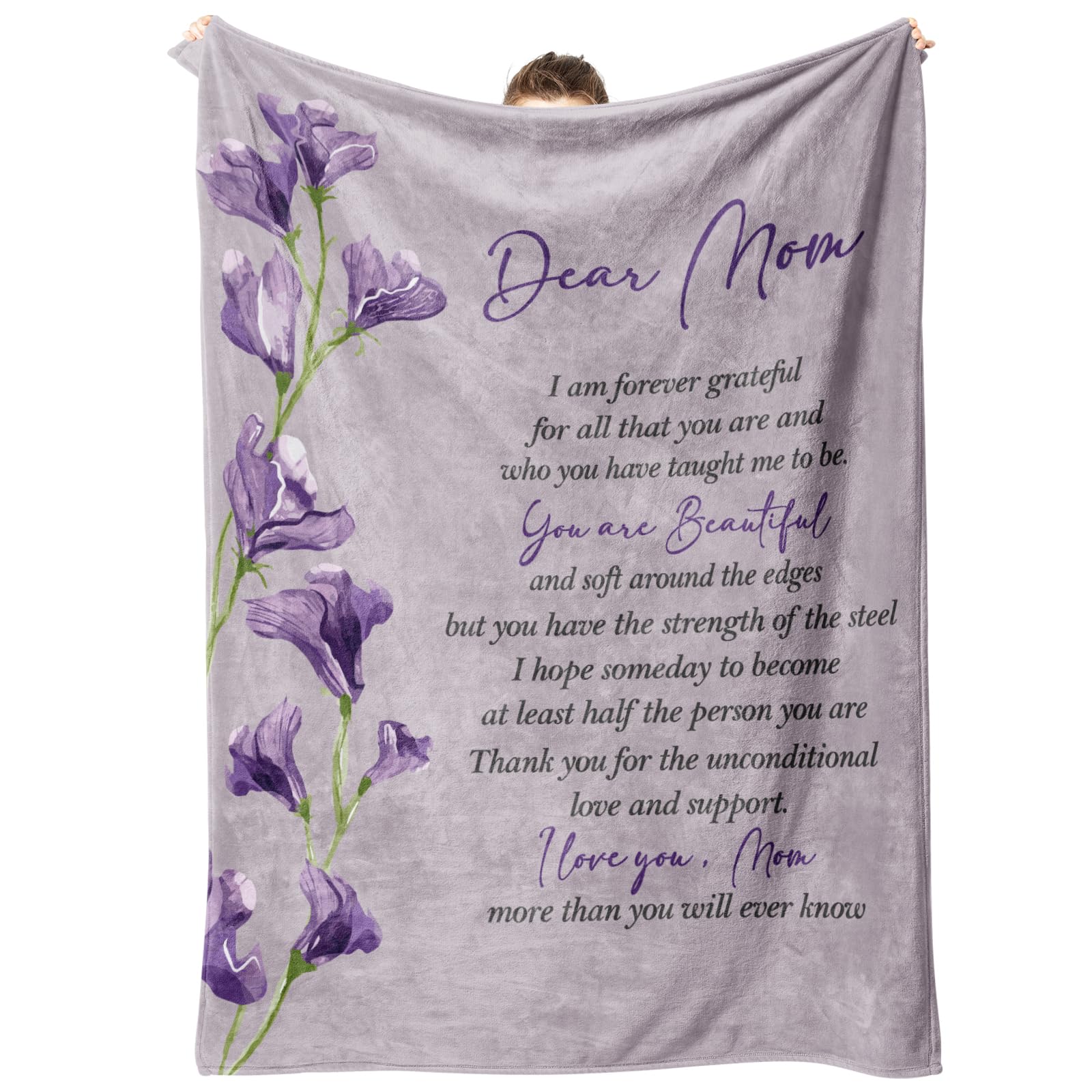 Couverture Douce Imprimée Pour Grand-mère – Pour Lui Offrir Un Câlin Quand On Est Loin !