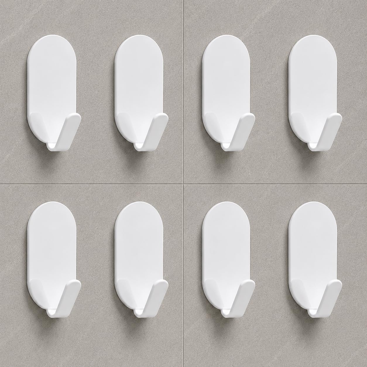 Self Adhesive Wall Hooks - Black Stainless Steel -15