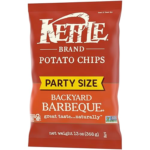 Miniatura 9 de Kettle Brand Papas fritas para barbacoa en el patio trasero, tamaño fiesta, 13 onzas (paquete de 9)