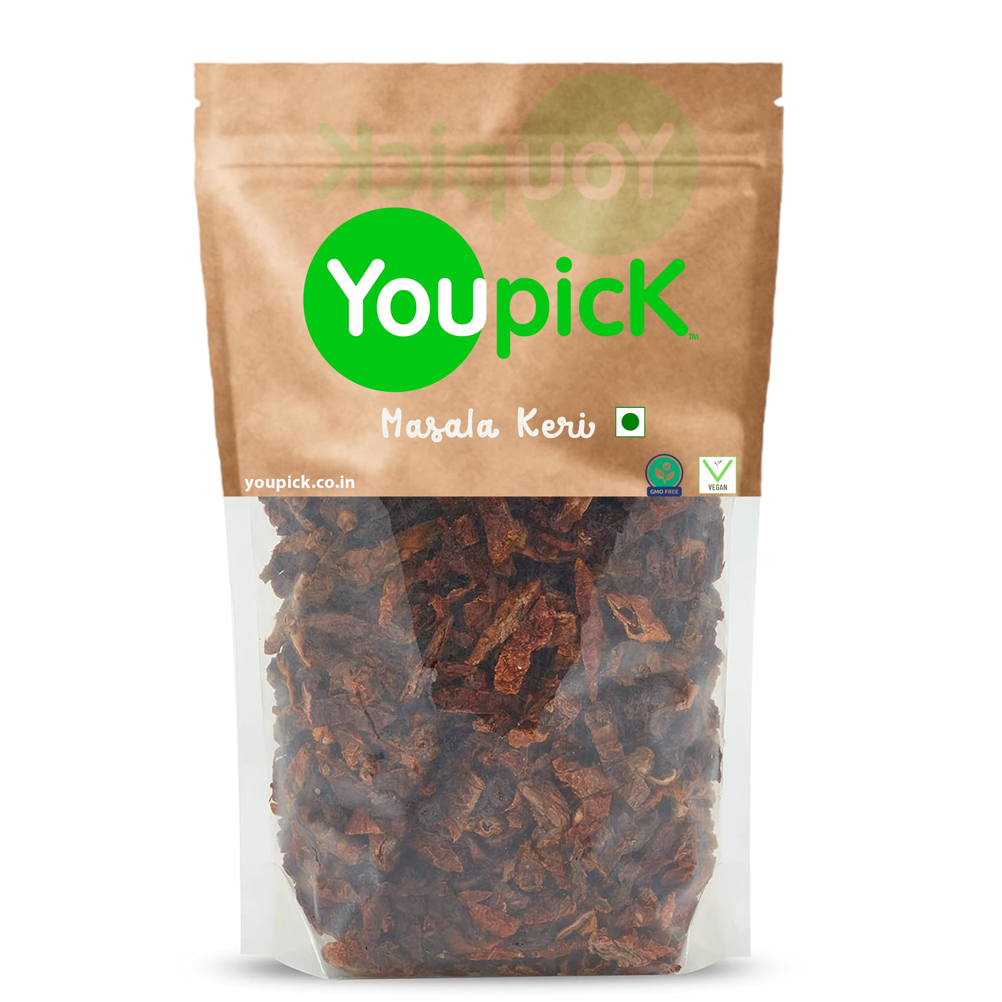 YouPick Veganic Masala Kachchi Keri 400 grams | Dry Mango Spicy Aam Pachak | Tangy Raw Mango Digestive Churan | (400 grams) (B0C2ZGFBX8) Amazon Price History, Amazon Price Tracker