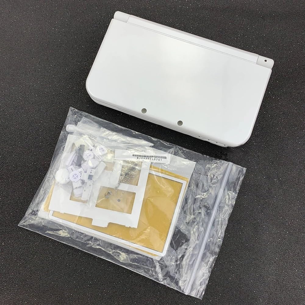 Carcasa completa de repuesto para Nintendo 3DS XL, funda de consola de mano personalizada con botones, cubierta de piezas, consola no incluida, color blanco