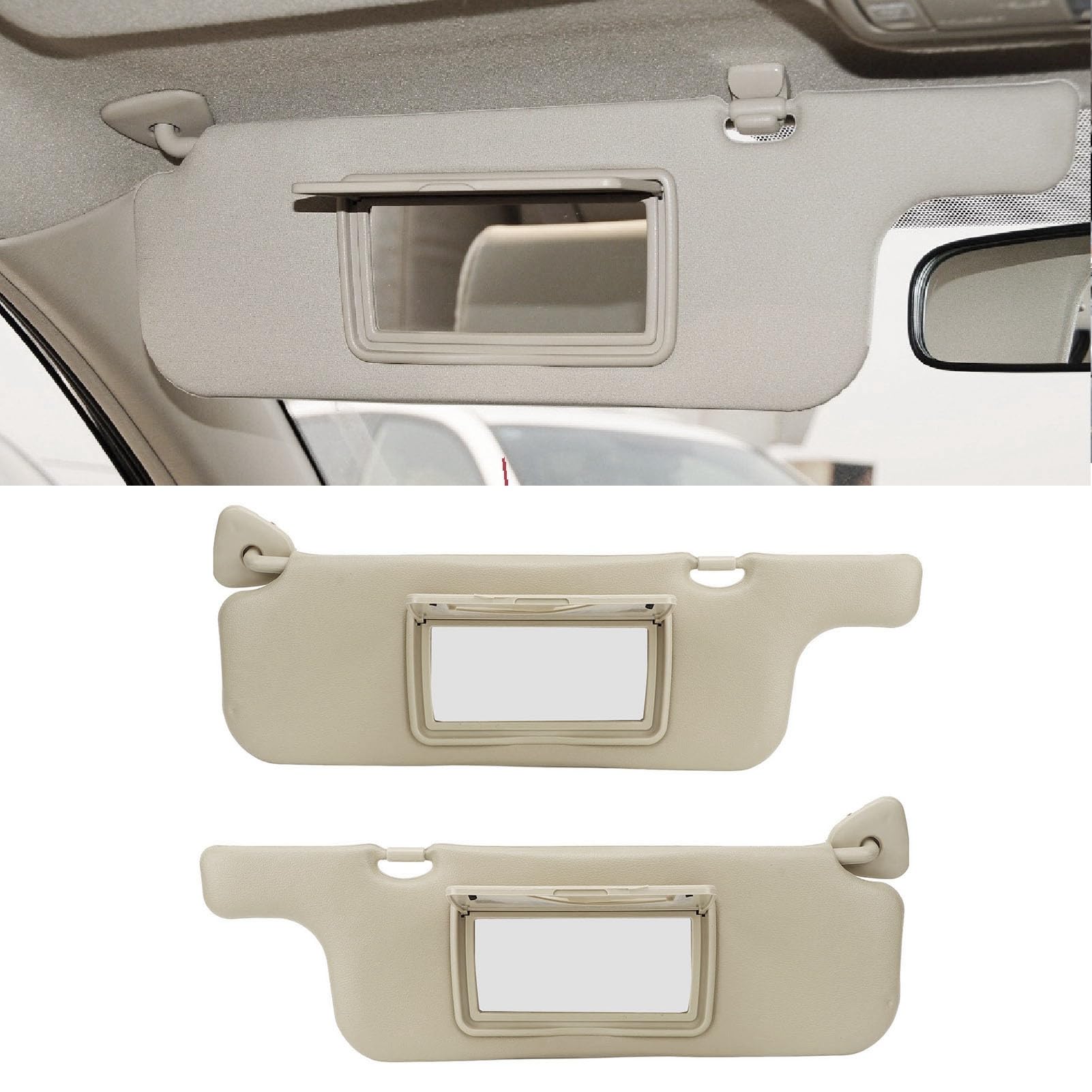 Specchio Trucco per Parasole con Protezione UV per E120 E130 2001-2007
