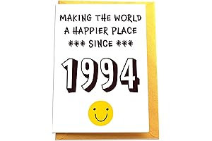 30th Birthday Greeting Card, Celebrating Three Decades of Making the World a Happier Place