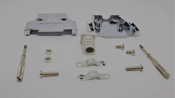 Pc Accessories - 6-Pack DB25 Metal Hood with Hardware for DB 25 Male or Female Connectors, Thumb Screws 6 Sets Pack