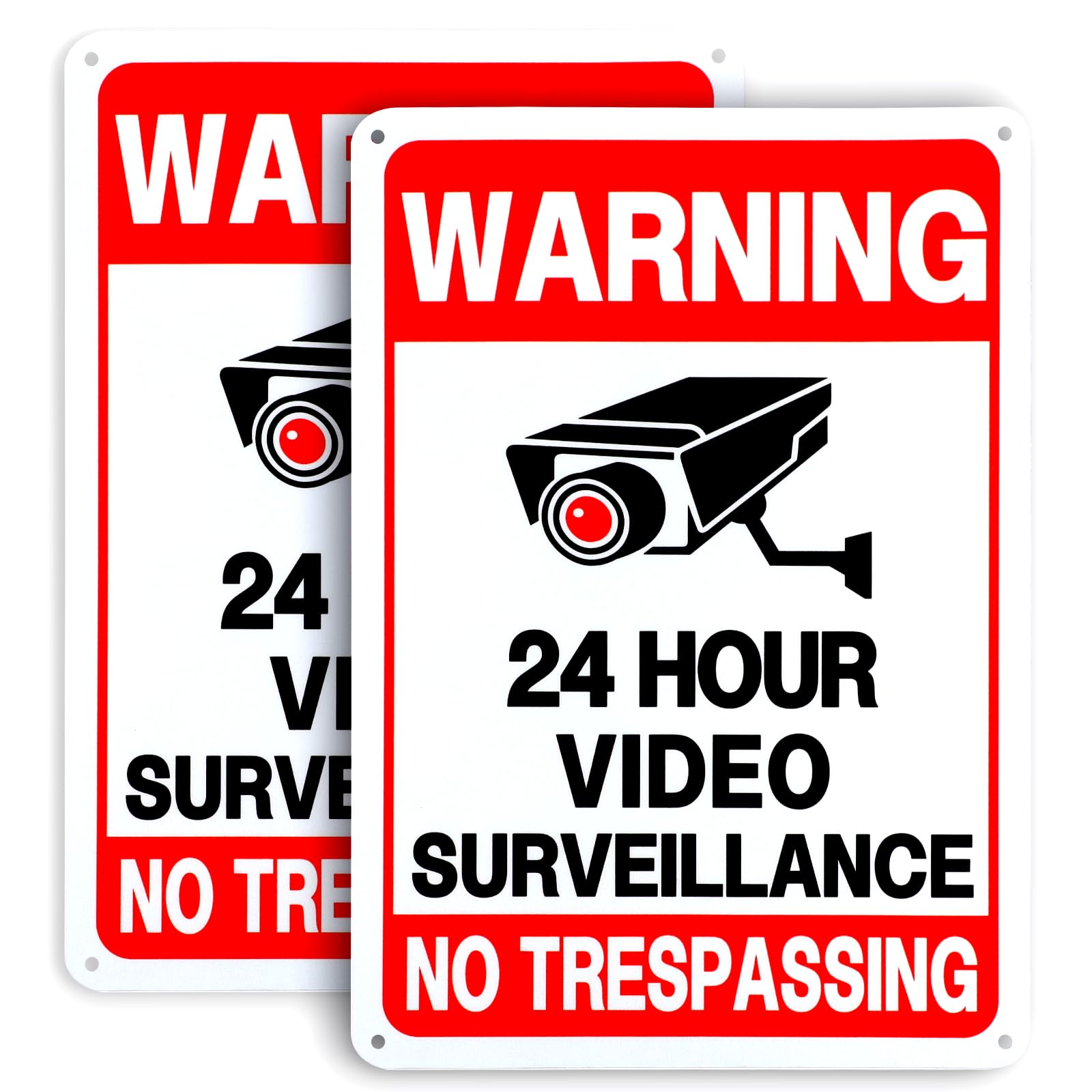 2 Pack No Trespassing Signs Private Property – 10x7 Inch 40 Mil Rust Free Aluminum, Reflective Warning Sign, UV Printed, Weatherproof & Easy to Mount, High Visibility Security Sign for Home & Business — Amazon image 11