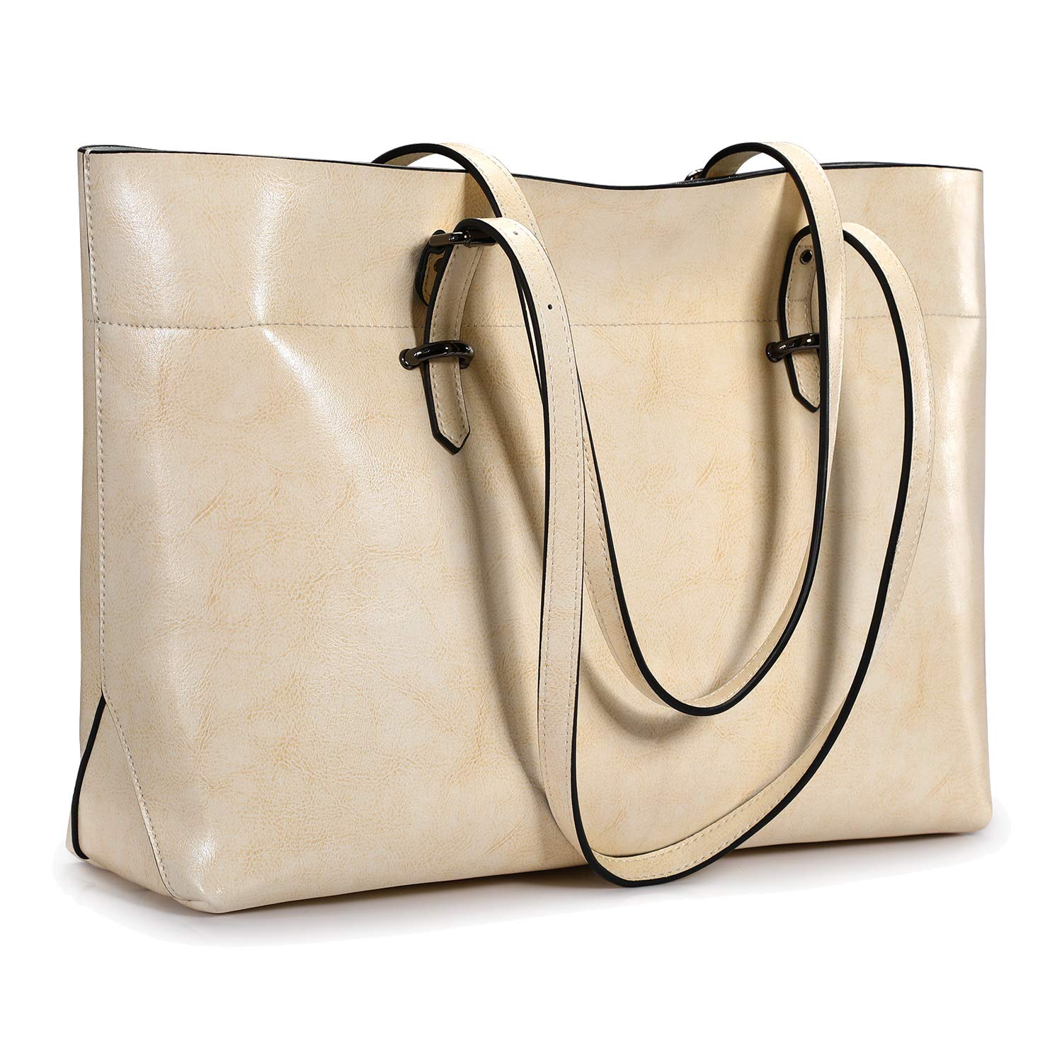 S-ZONE Women's Vintage Genuine Leather Tote Shoulder Bag Handbag