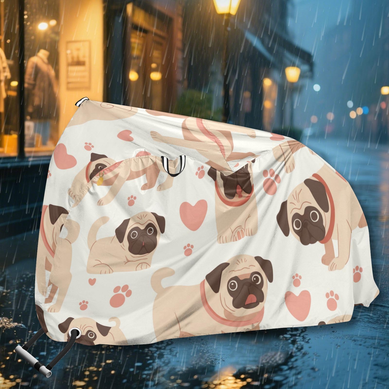 Housse de vélo imperméable avec trous de verrouillage - Résistante aux UV - Pour intérieur et extérieur - Convient à la plupart des cobertor para bicicletas para lluvia y sol