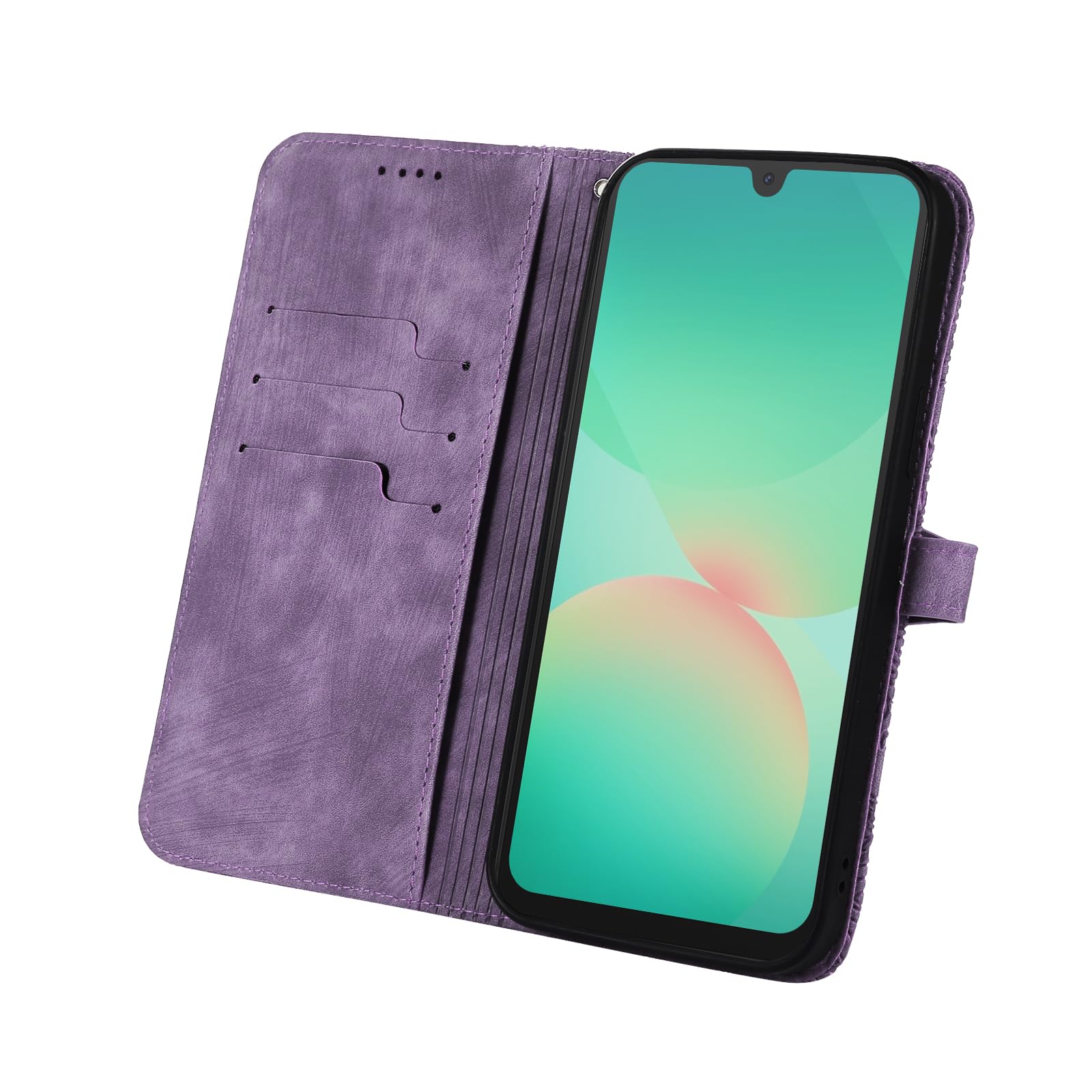 UPLAI Portafoglio Cover per Realme C71, Antiurto Chiusura Magnetica Flip Custodia con Slot Schede Staffa, Premio PU Pelle Tocco Confortevole Caso.Verde
