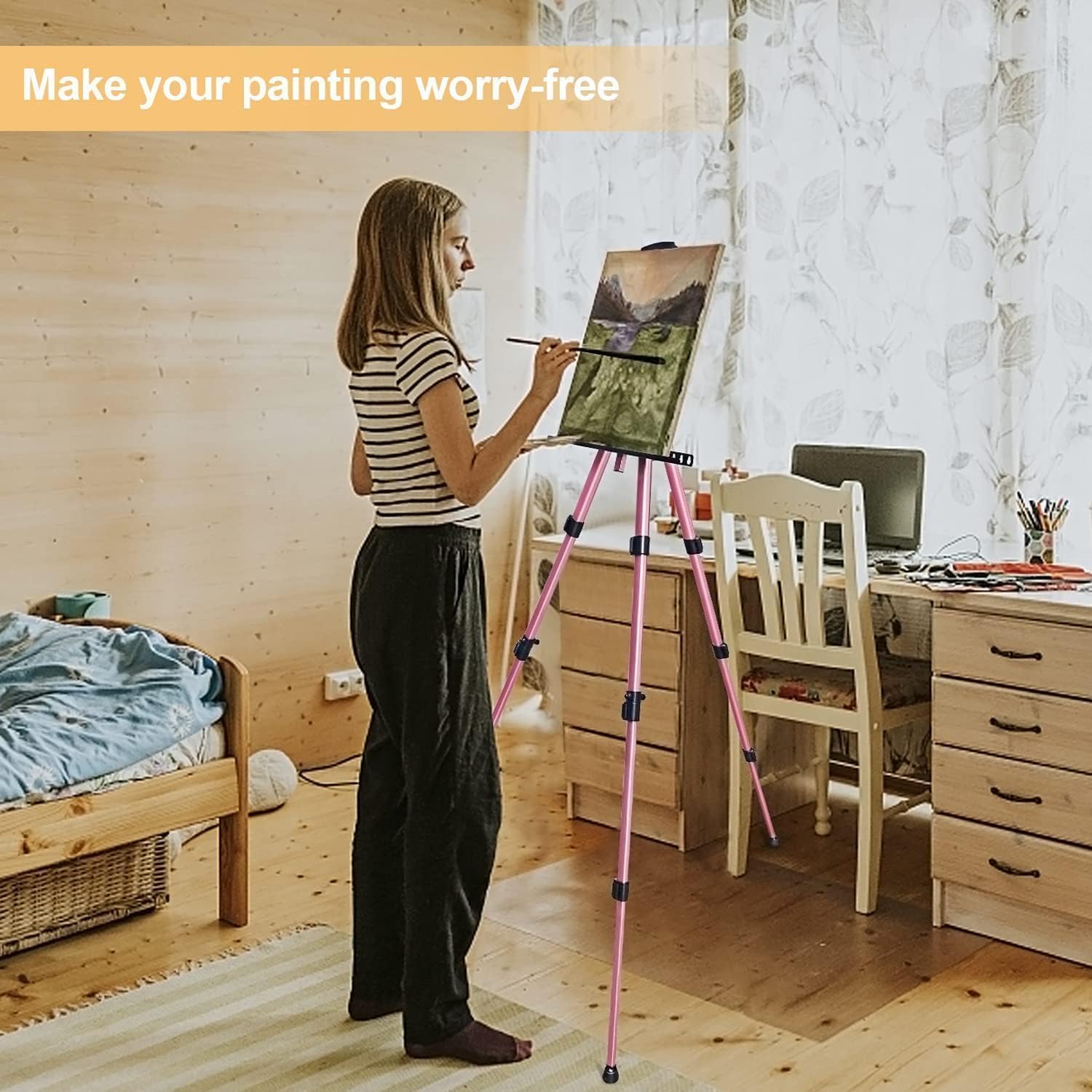 Snapklik.com : RRFTOK Art Easel Stand For Painting And Sign - Aluminum ...