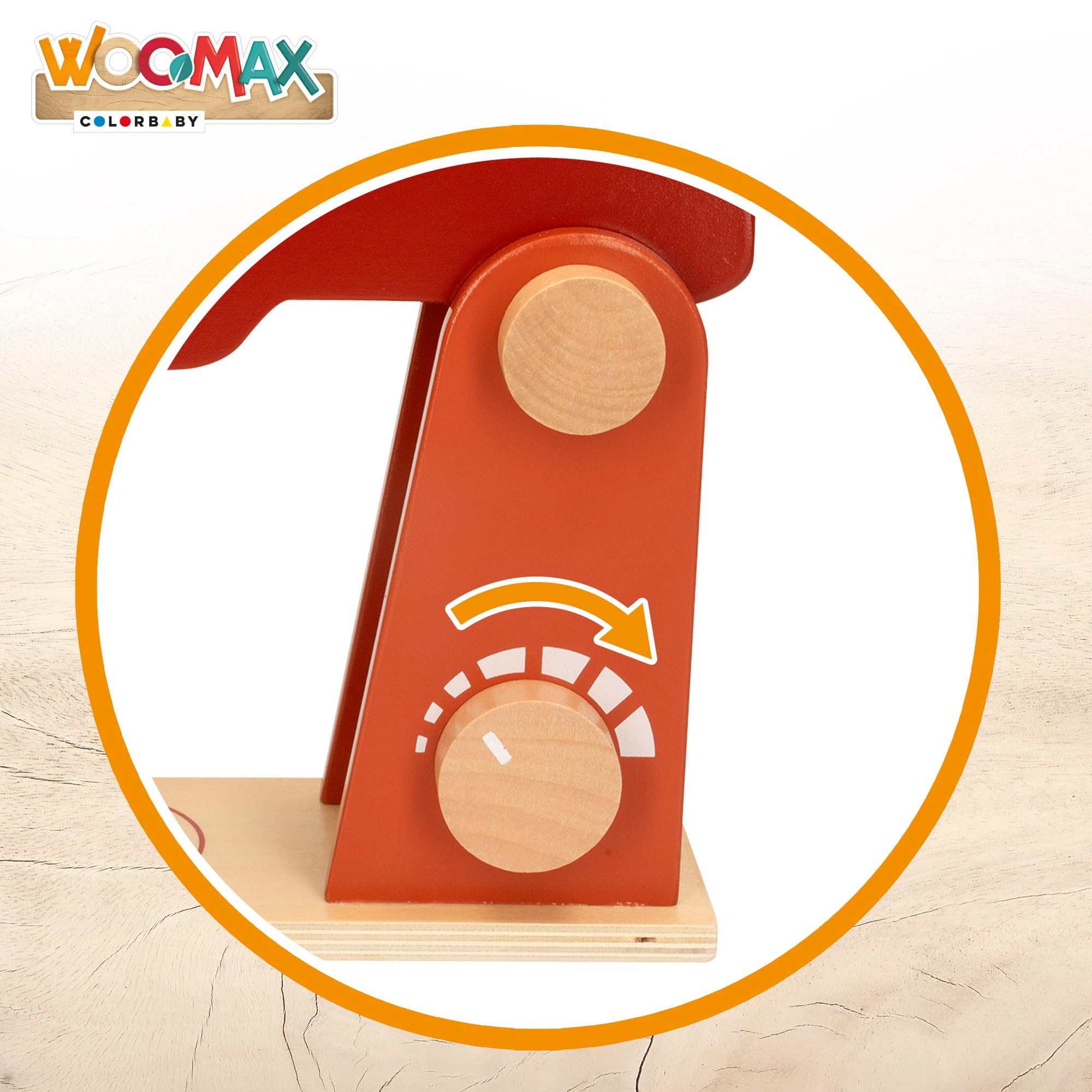 WOOMAX, Frullatore di Legno Giocattolo, 11 Accessori, Elettrodomestico del giocattolo, Macchina per impastare, Accessori Cucina, Giochi educativi, Giocattoli bambini 2 anni, Regali di compleanno