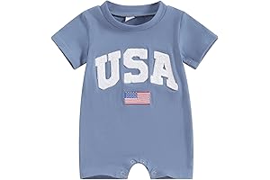 Adorable American Flag 4th of July Baby Outfit