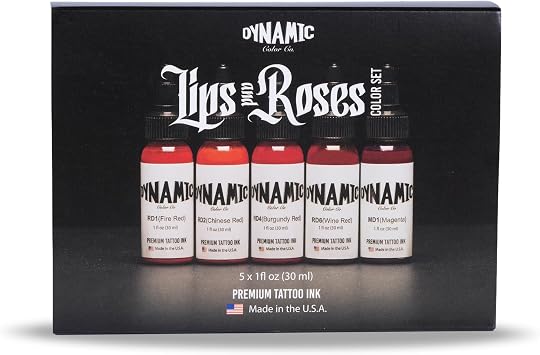 Dynamic Color Lips and Roses Set, Made in USA Since 1990, 1 oz | Sterilized and lot-numbered for full traceability; established American brand trusted by artists worldwide