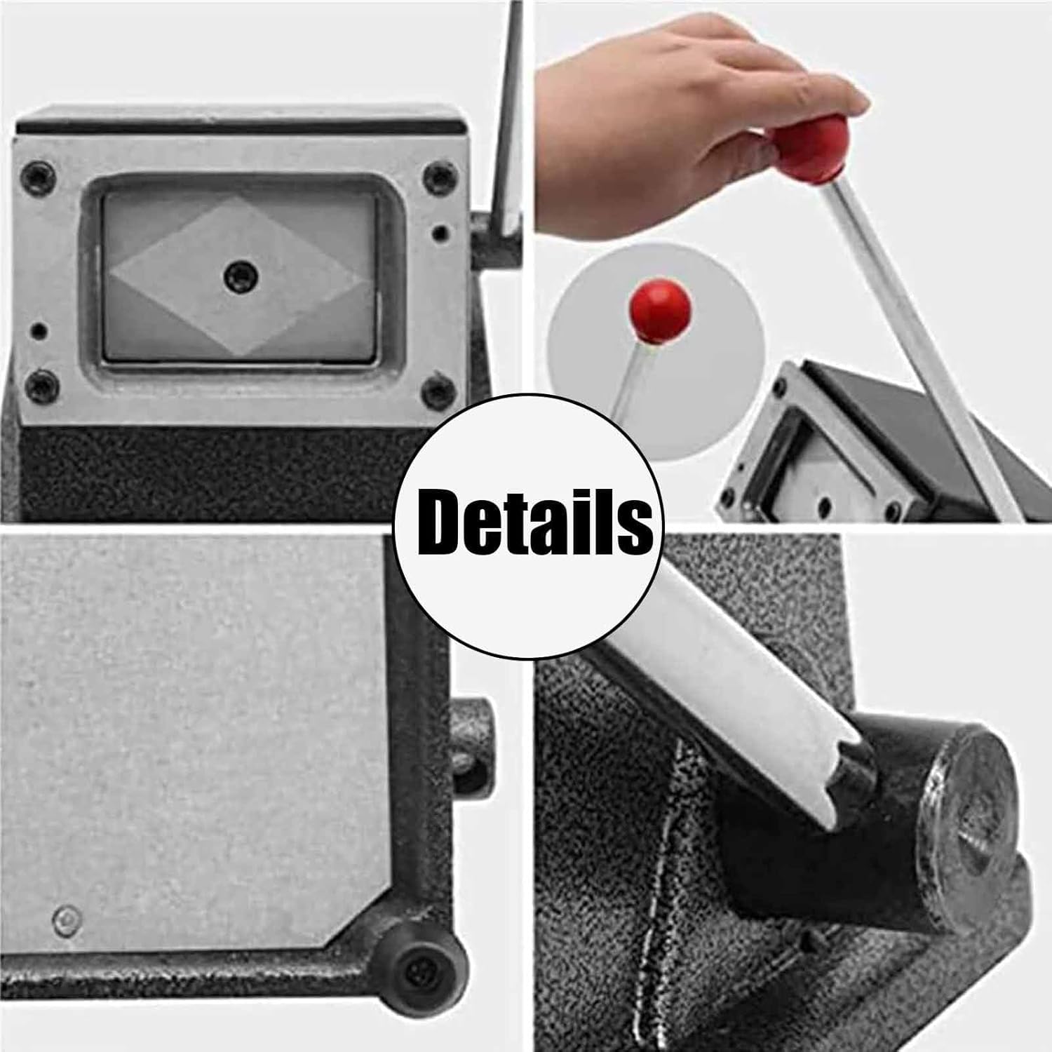 Taglierina Manuale per Biglietti da Visita in PVC, Taglierina per Biglietti da Visita in PVC Interamente in Metallo, Macchina per Angoli Arrotondati per Carte di Credito da Tavolo con Lama