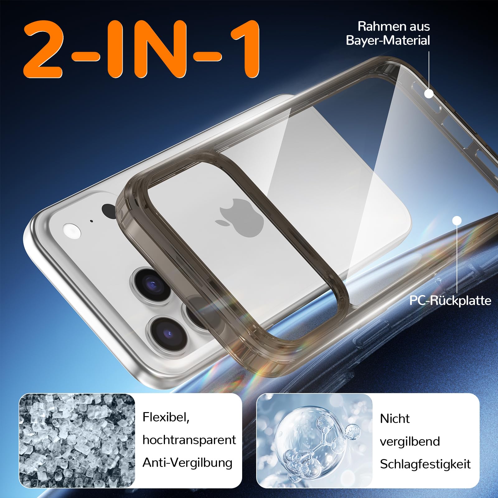 Clear Case for iPhone 15, Ultra Thin, Shockproof TPU Cover, Anti-Yellowing, Crystal Clear, Phone Case for Apple iPhone 15 - Clear — view 41
