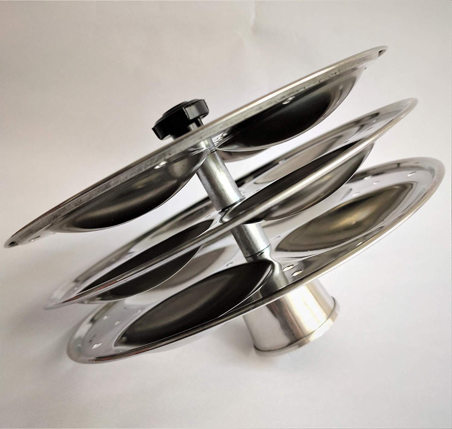 Stainless Steel Non Stick Idli Plates|Idli Maker| Idli Stand with Holes for Pressure Cooker (3 Plate) — Amazon image 3