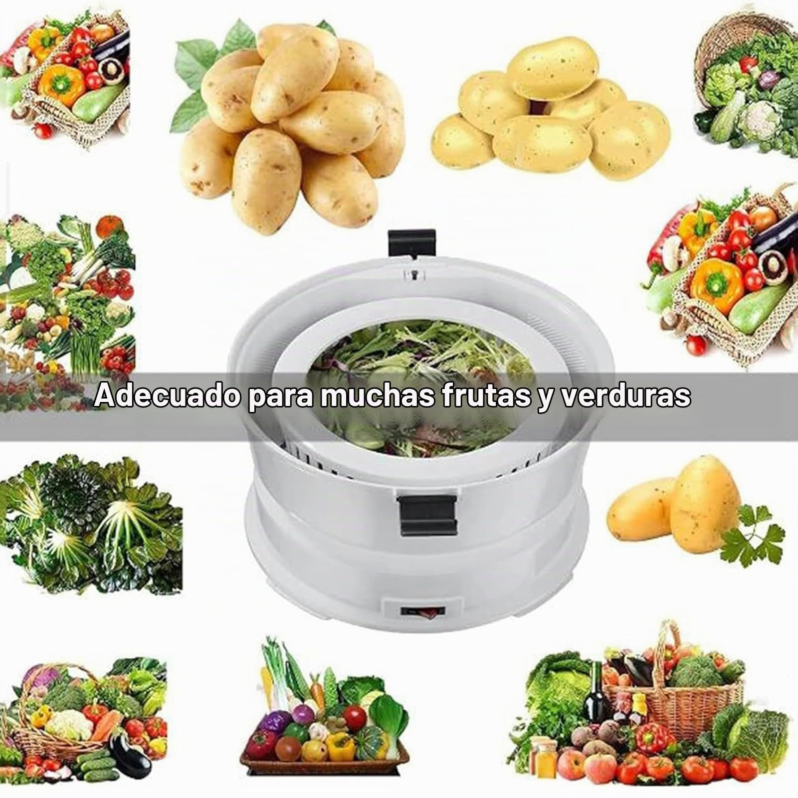 Pelador de Patatas eléctrico de 85 W, pelador de Patatas Comercial, pelador de Patatas eléctrico Comercial, pelador Giratorio automático con accionamiento