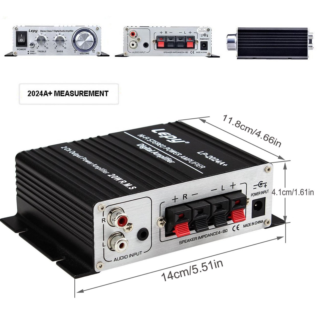 Amazon.co.jp: Lepy LP-2024A+ Hi-Fi Audio Amplifier Stereo Power