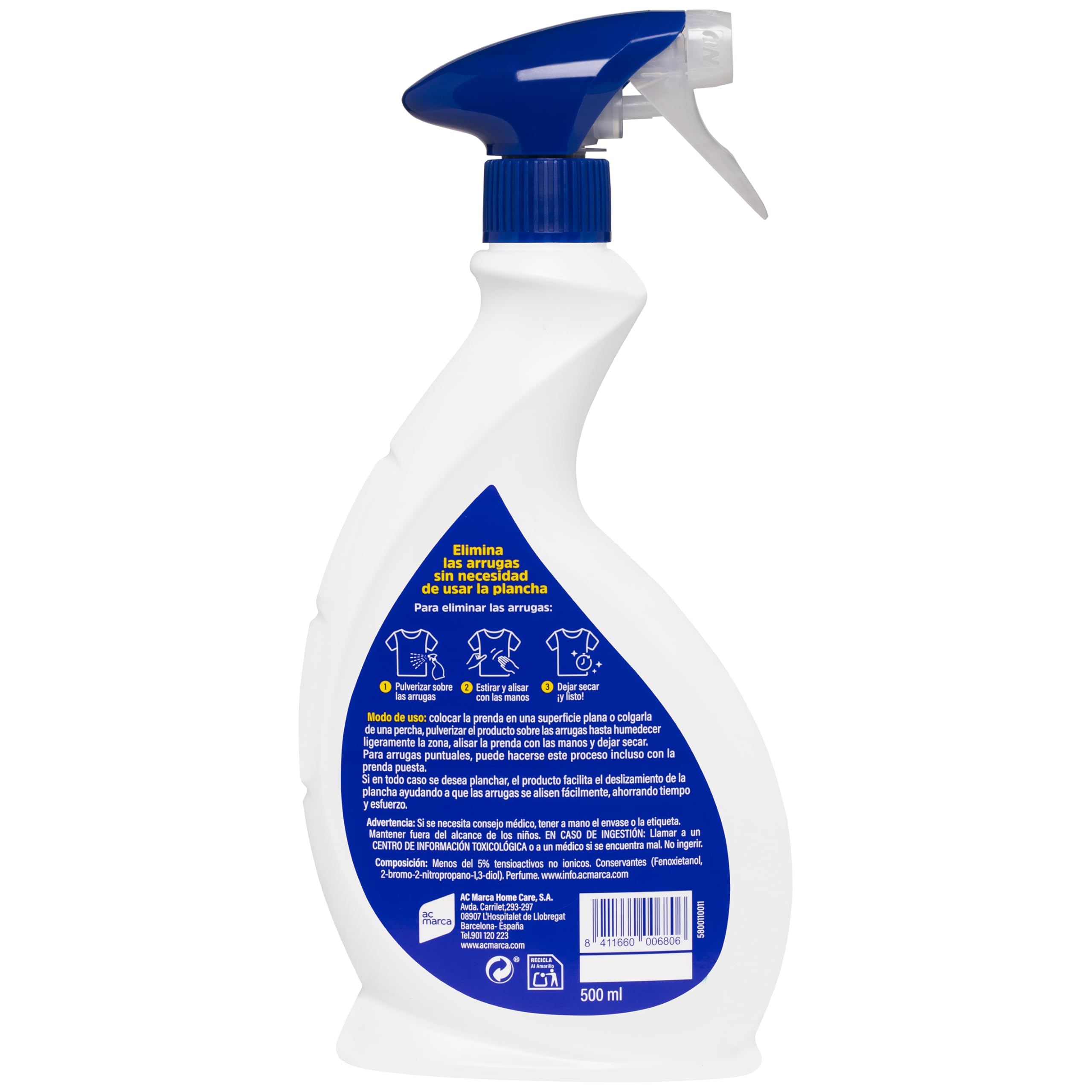 Norit - No Más Plancha, Spray Antiarrugas, Elimina Arrugas Sin Necesidad de Planchar, Aroma Fresco, Apto para Todas las Prendas, Fórmula Respetuosa - 500 ml