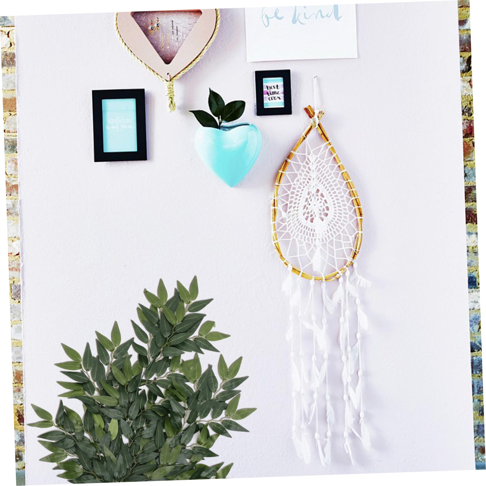 STOBAZA 3pezzi Ramo Di Eucalyptus Artificiale Per Decorazioni Nuziali e Feste Foglie Simulato Per Composizioni Floreali e Decorazioni Domestiche Di Punti Naturale