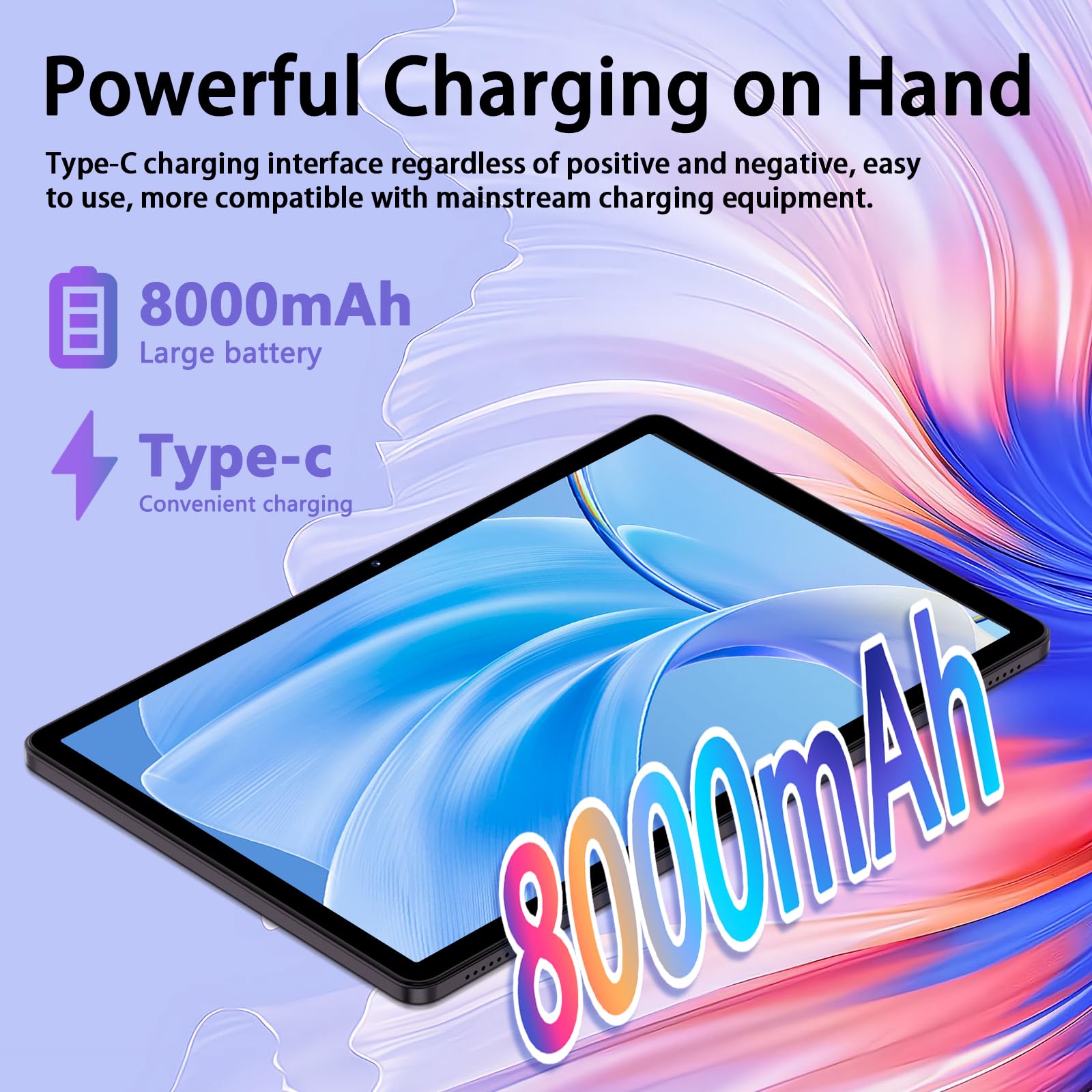 Tableta Android 14 de 11 pulgadas, 24GB+256GB+1TB Expand, Widevine L1 compatible 8-Core Tablet PC con WiFi 5G, batería grande de 8000mAh, cámara de 13MP, pantalla táctil IPS HD de 11 pulgadas, 6