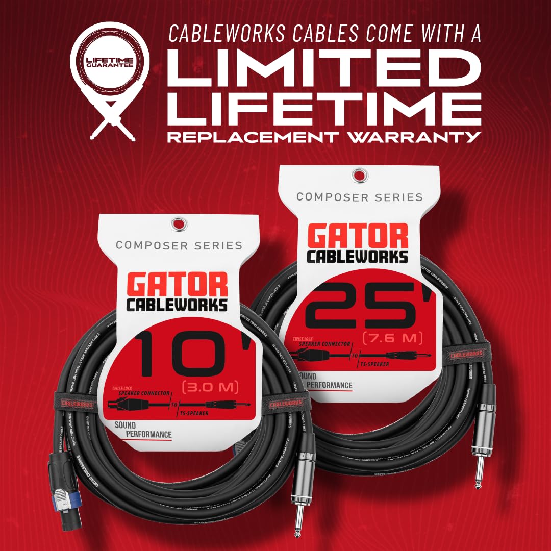 Gator Cableworks - GCWC-SPK-50-1TL - Cavo Speaker - 15 metri