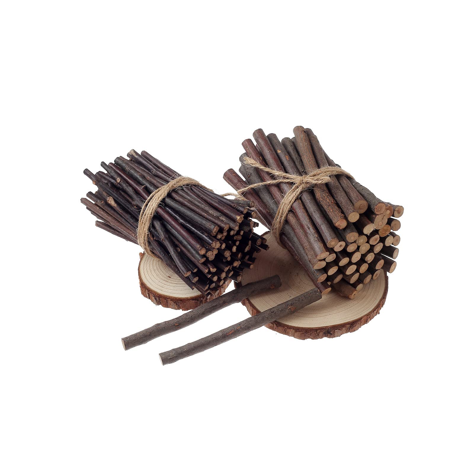 Lot De 50 Bâtonnets En Bois LAZACA 10 Cm - Branches Naturelles Pour DIY, Décoration Rustique, Artisanat