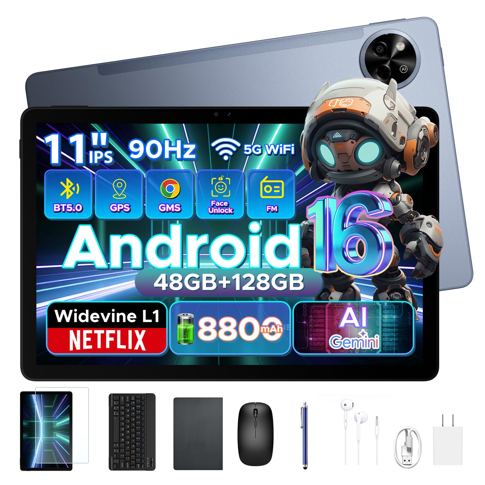 Amazon.co.jp: 【 タブレット 11インチ セット版】P11 Android16 11