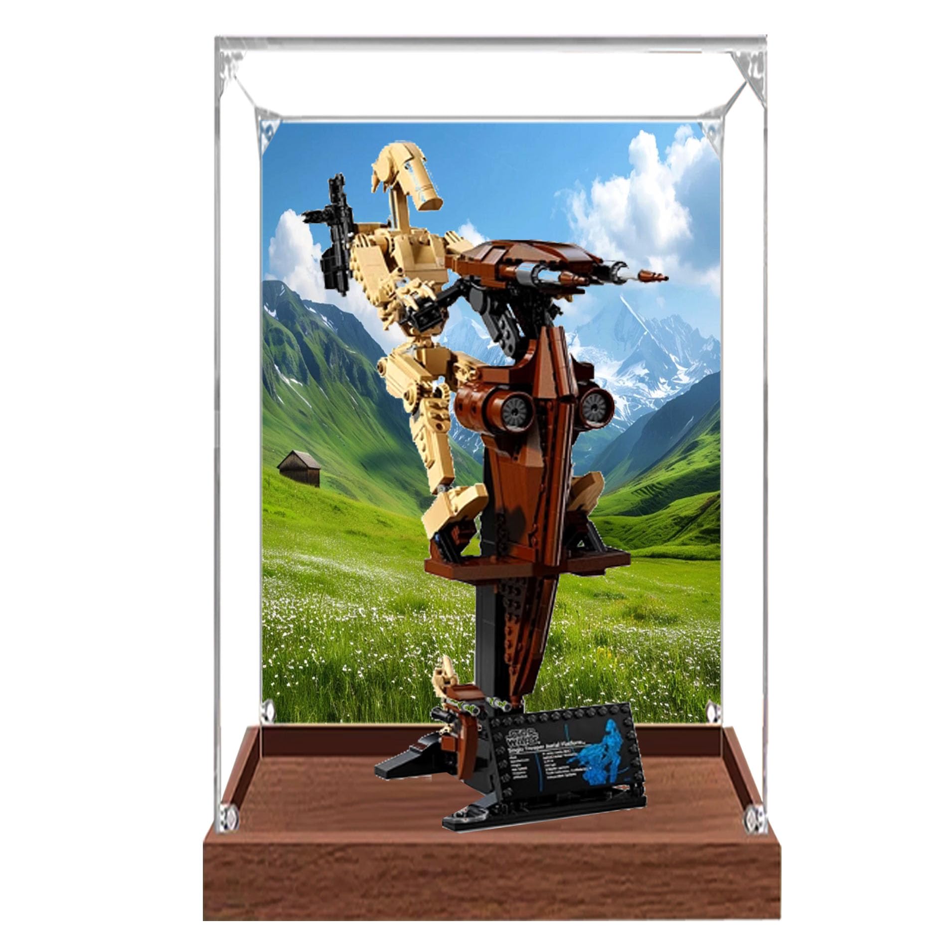 Acrylic Display Case, Compatible with Lego 75428 Robot Box kit, Transparent Case Set,Storage Box Compatible with Lego 75428(Display Case Only, kit not