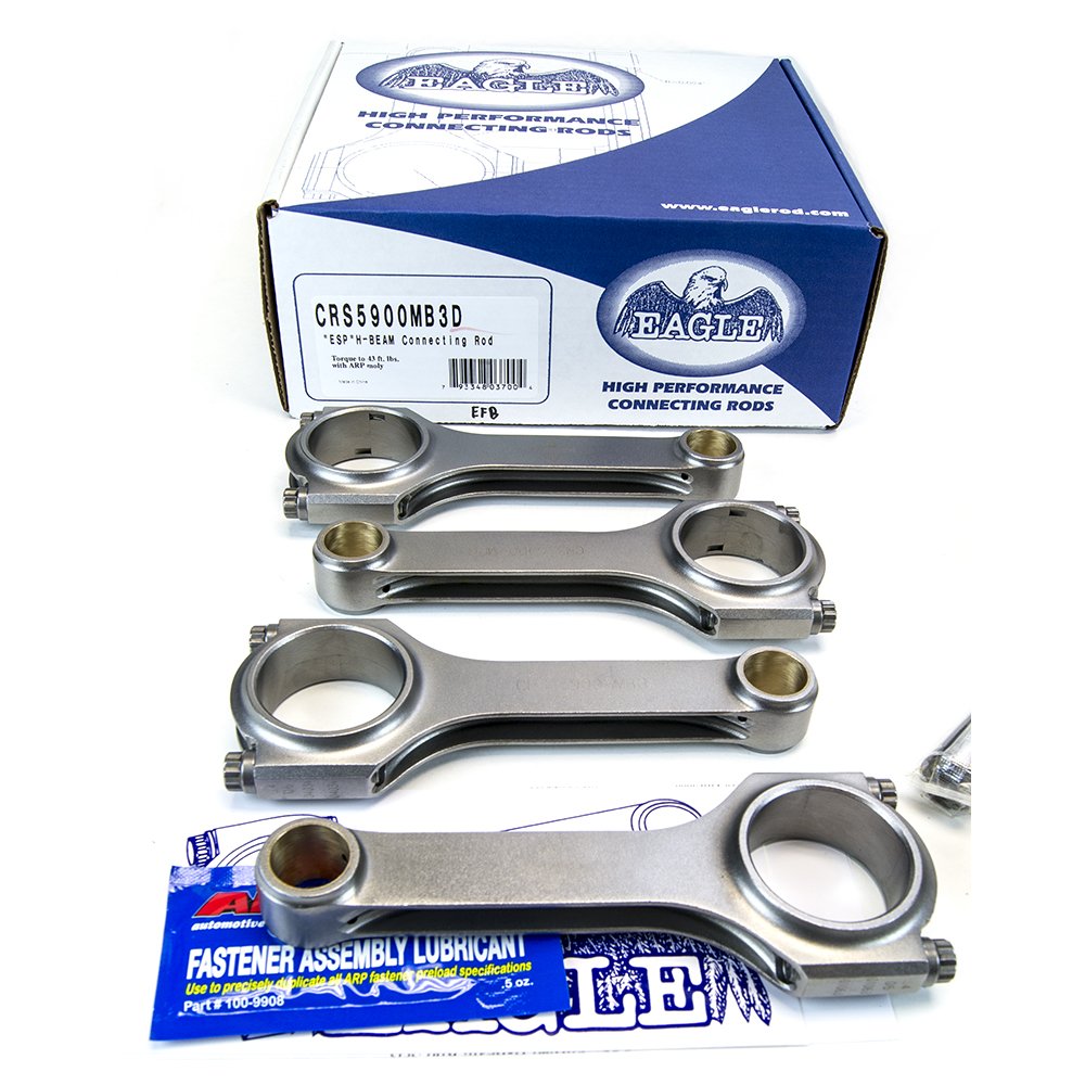 Eagle 4340 Forged H-Beam Connecting Rods Compatible with Mitsubishi Evolution Evo X 10 4B11T