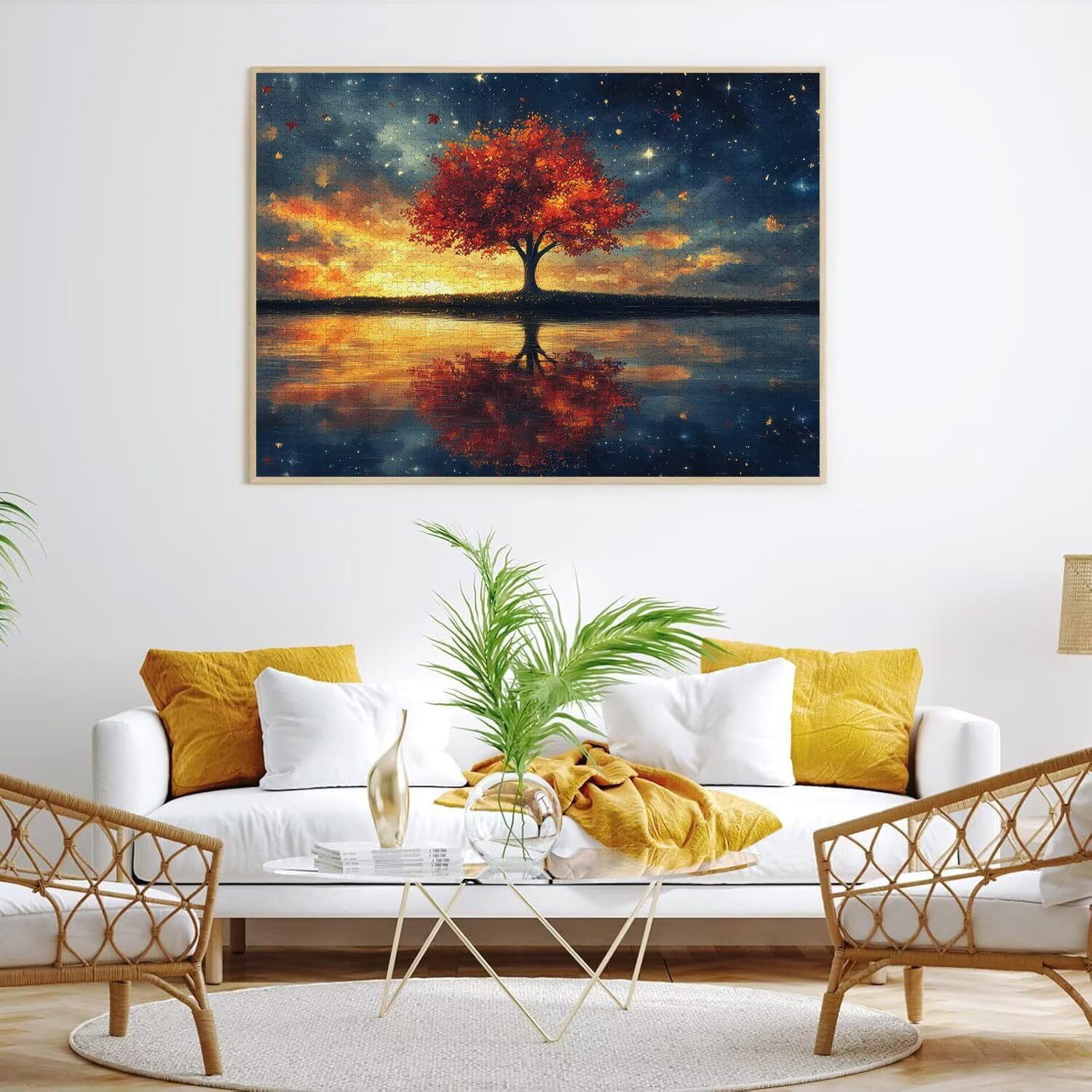 Puzzle dla dorosłych 6000, drzewo krajobrazowe, 179 x 105 cm, n-332