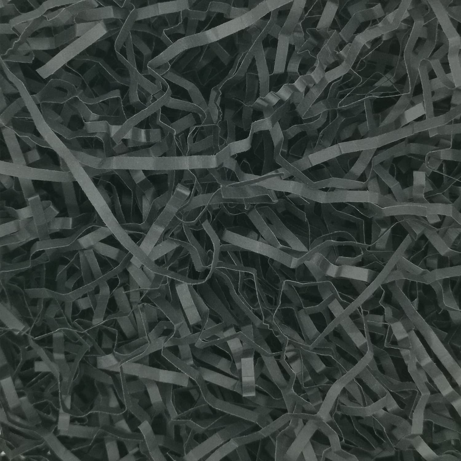 Keoferlo 1/2 LB Crinkle Cut Paper Shreds Crinkle Cut Shredded Filler for Gift Boxes, Gift Wrappings, Gift Baskets (Black)