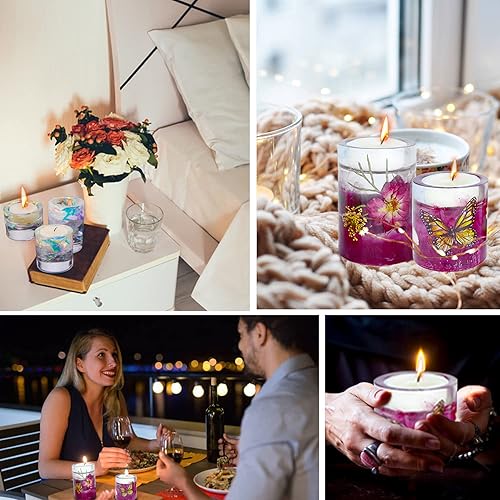 Miniatura 5 de RESINWORLD Molde portavelas de 3 tamaños + molde de resina de cono de anillo facetado