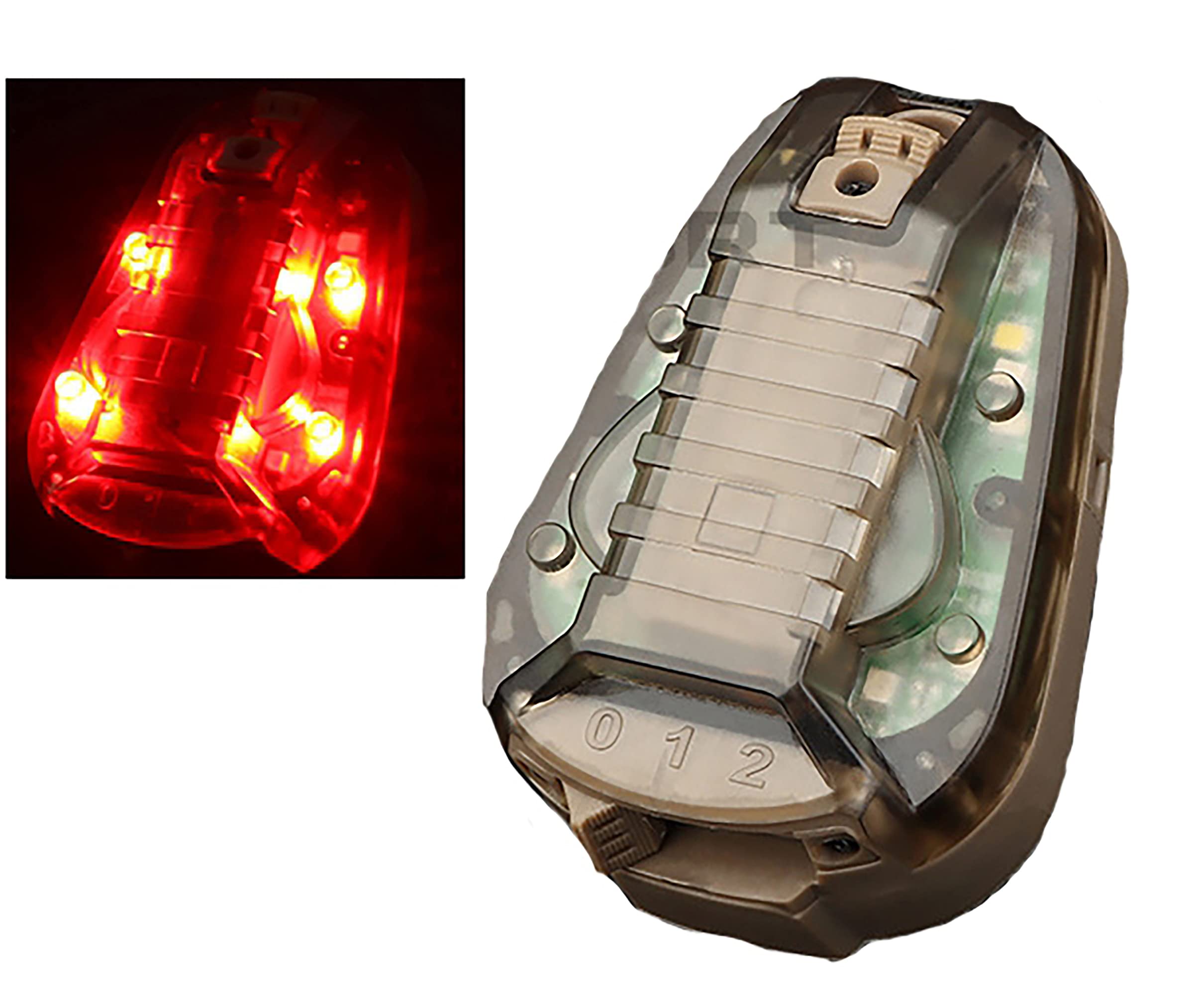 wasserdichte Taktische Helmlichter für Airsoft Helm Zubehör Stroboskop-Signallicht LED Jagdlampe Helmlampen