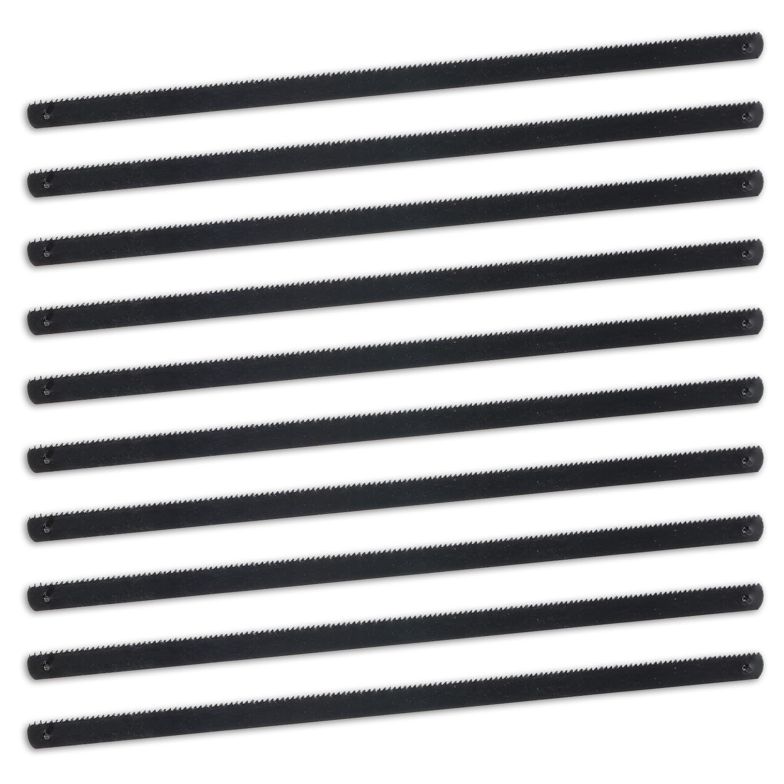 10 Pcs 6" Mini Hacksaw Replacement Blades 150mm Carbon Steel Saw Blade 24 TPI Professional Cutting Blades Fine Finish Cut Hacksaw Blade for Woodworking Plastic Cutting