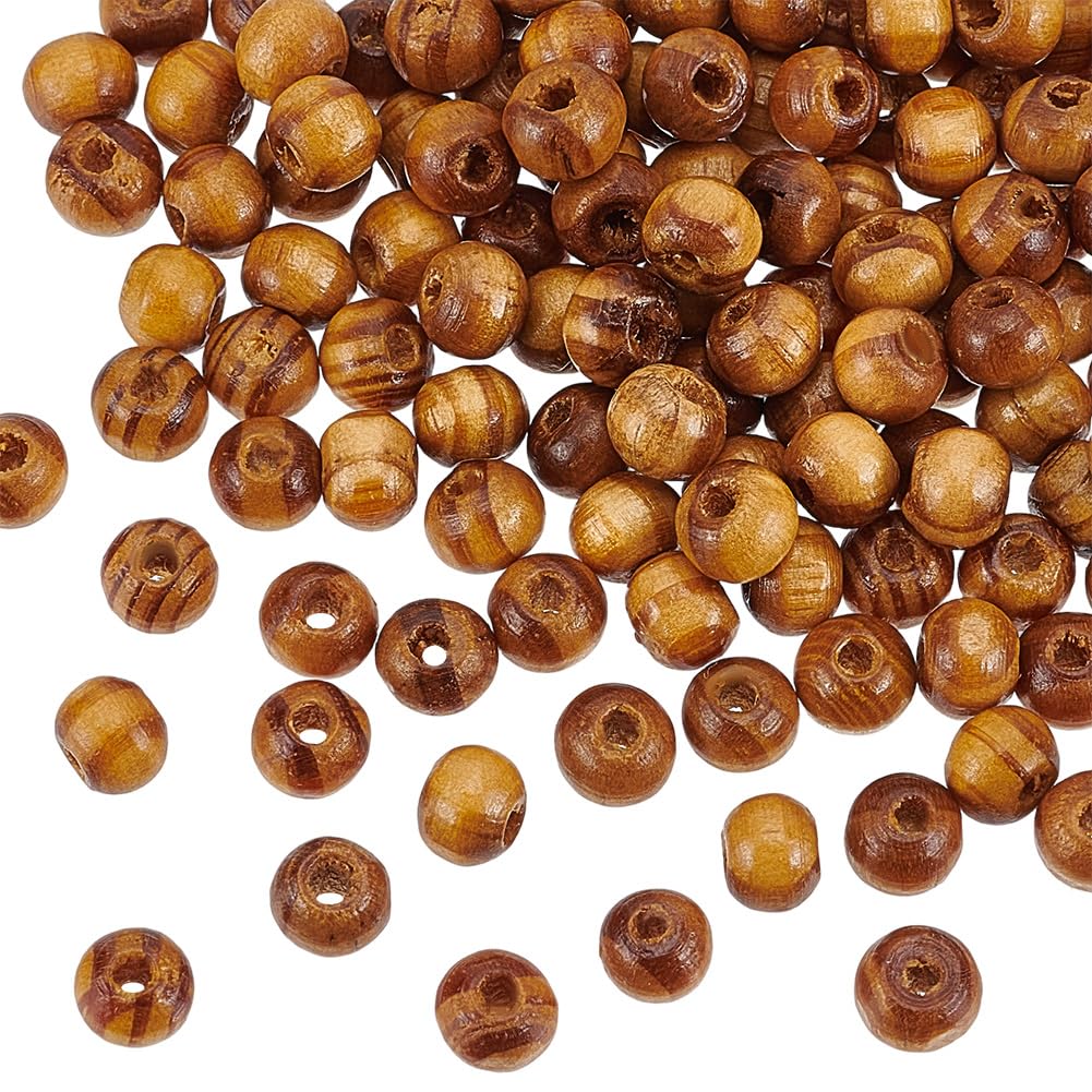 Amazon.co.jp: OLYCRAFT 120個 木製ビーズ 約6mm ウッドビーズ 年輪