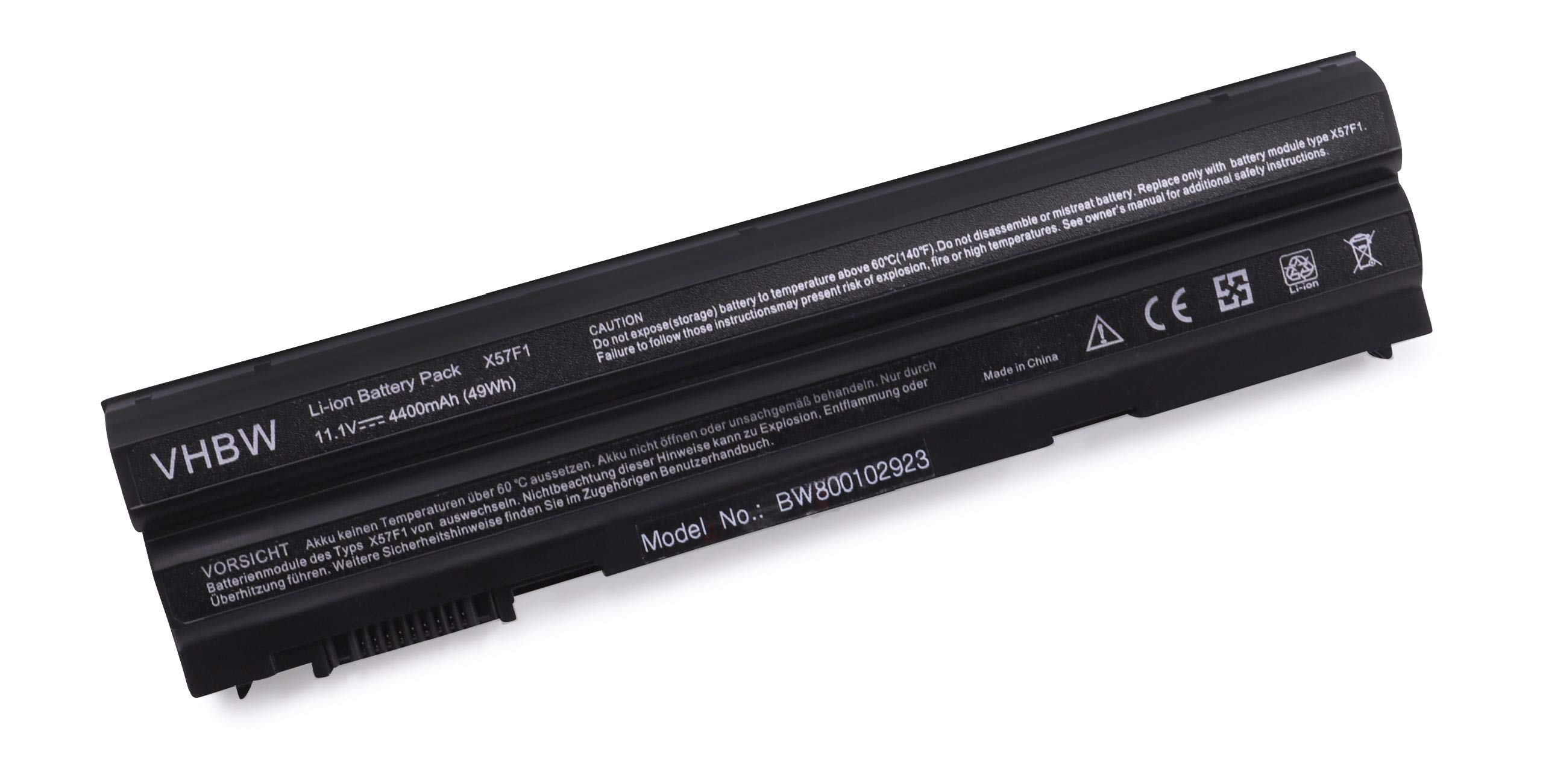 Vhbw bateria 4400 mAh (11,1 V) czarna do Dell Latitude E5420 E5430 E5520 E5530 E6120 E6420 E6420 E6430 E6530 Inspiron15R17R zamiennik 312-1163.