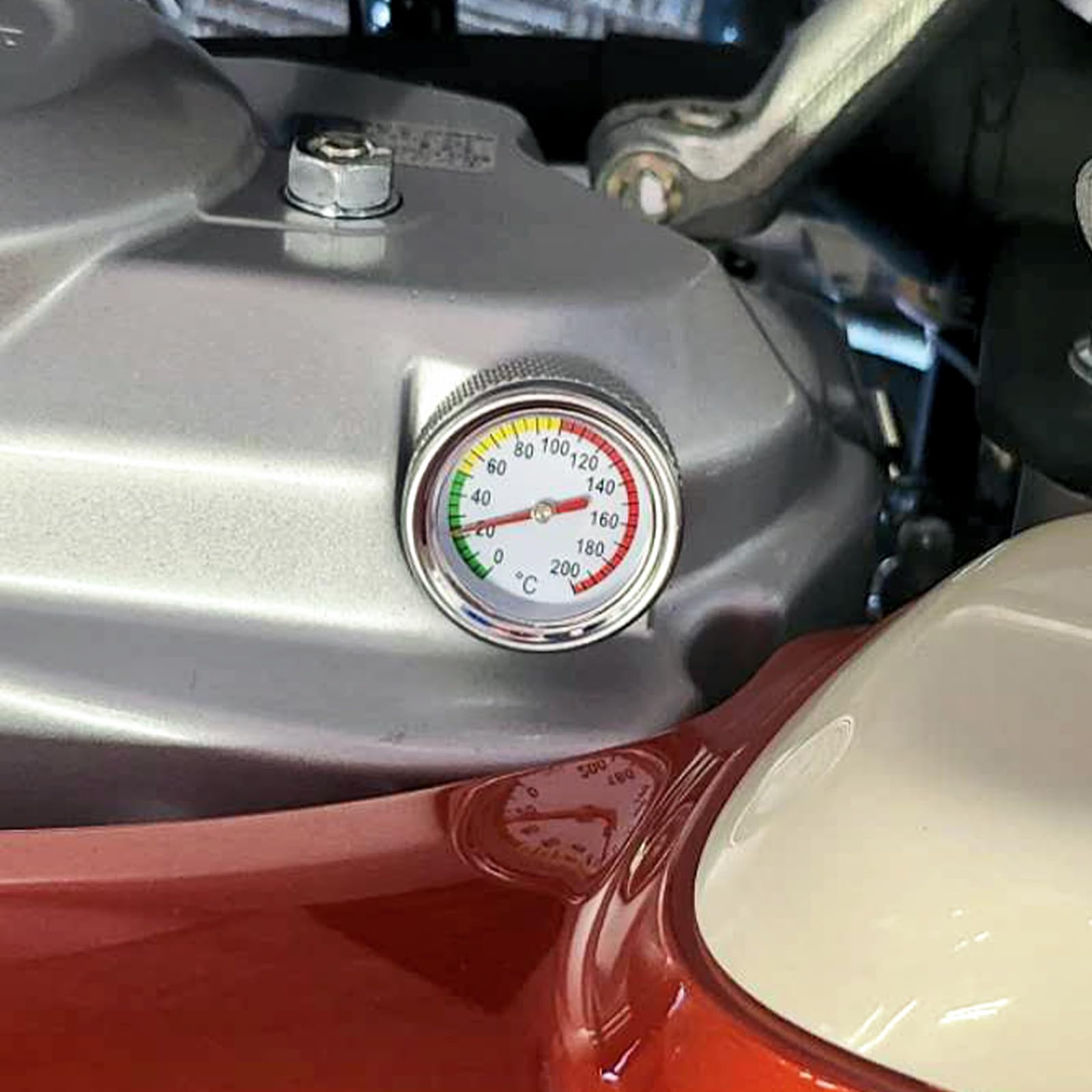 Amazon.co.jp: HI-LINE バイク用 油温計 スーパーカブ50/110専用 