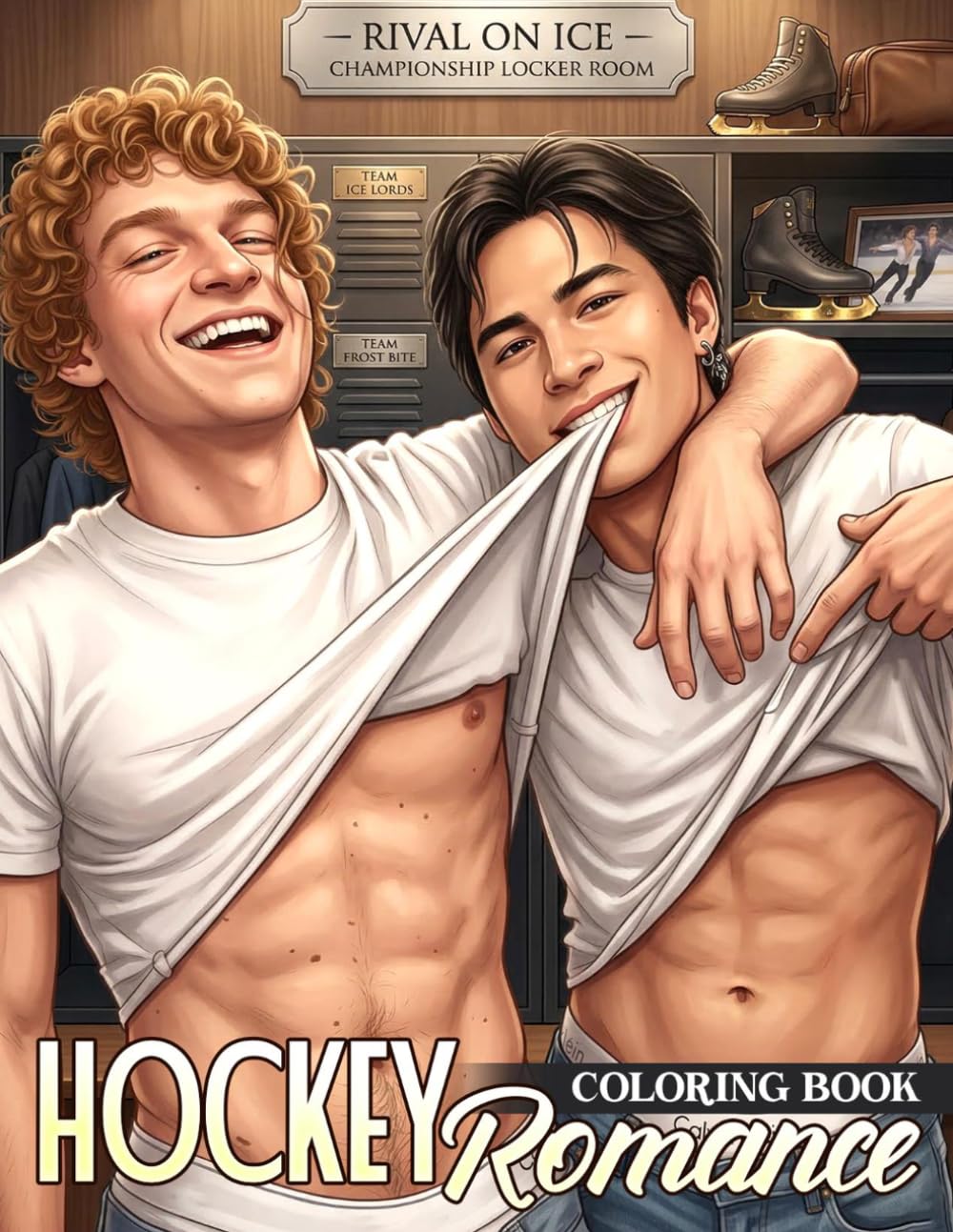 Hockey Romance Coloring Book: Gay Love Coloring Pages for All Ages Featuring Emotional Performances, High Tension Moments, Movie-Inspired Scenes to Enjoy Relaxation
